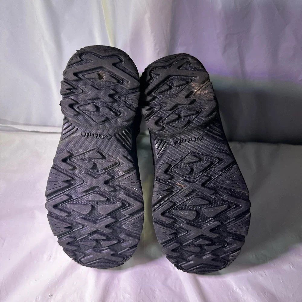 Columbia Black Boots with Blue Highlights